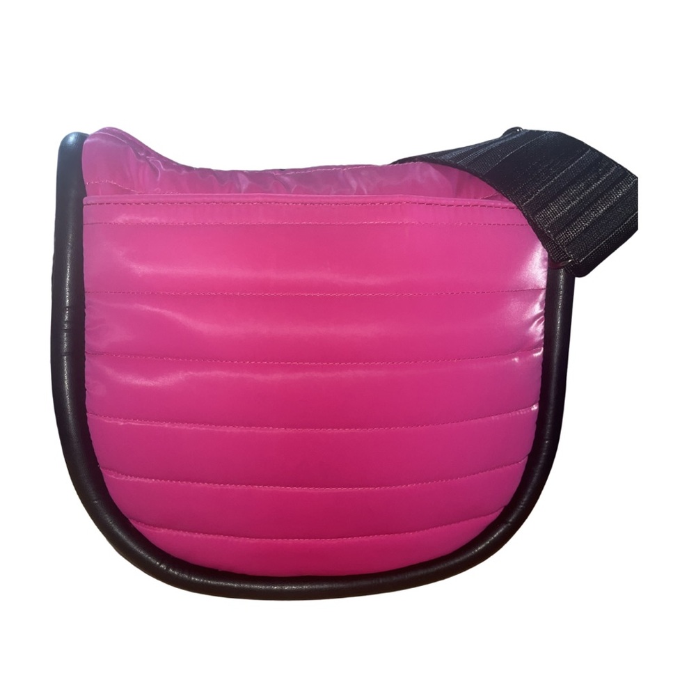 Think Royln Audrey VL Trim Crossbody Bag - Hot Pink Quilted